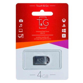 USB Flash T&G Metal 107, 4 Гб., Серебряный - 318925