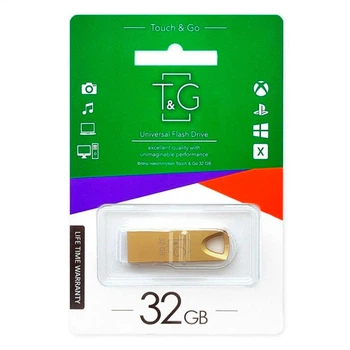 USB Flash T&G Metal 117, 32 Гб., Золотой - 318919