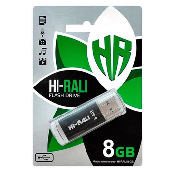 USB Flash Hi-Rali Rocket, 8 Гб., Черный - 318891