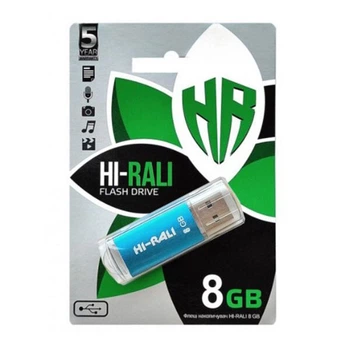 USB Flash Hi-Rali Rocket, 8 Гб., Синий - 335724
