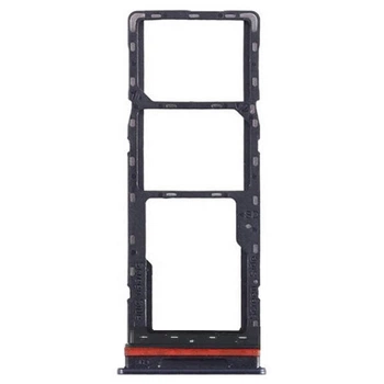 Держатель SIM-карты Tecno Camon 18P, С разъемом на карту памяти, Черный - 496475
