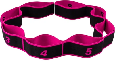 Эспандер PowerPlay Fitness Band 88х4 см с петлями для растяжки Розовый (PP_4311_Pink)