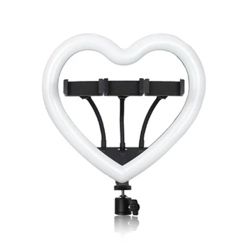 Лампа RGB JM33-13 33cm (Heart Style) з трьома тримачами (колір чорний)