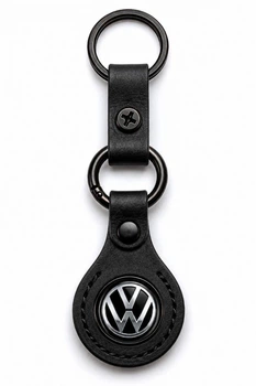Брелок натуральная кожа Volkswagen ручная робота 40 мм
