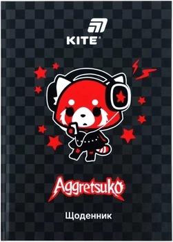 Дневник школьный Kite Aggretsuko A5 48 листов твердая обложка (AR26-262)