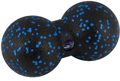 Массажный мяч двойной PowerPlay PP-4353 Epp foam peanut ball d12х24 см Черно/Синий (PP_4353_Blue)