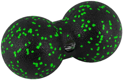 Массажный мяч двойной PowerPlay PP-4353 Epp foam peanut ball d12х24 см Черно/Зеленый (PP_4353_Green)