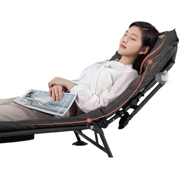 Складне ліжко для кемпінгу Westfield Outdoor для дому, одномісне ліжко для сну, офісне крісло для відпочинку, армійське розкладачка, ліжко для супроводжуючого, напольний килимок.
