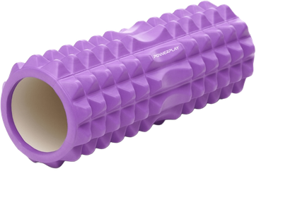Массажный ролик роллер PowerPlay 4405 EVA Massage Roller 33 x 12 см Фиолетовый (PP_4405_Purple)