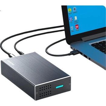 Корпус для жорсткого диска GODO SATA 2,5-дюймовий двосекційний RAID-накопичувач зовнішнього типу C USB 3.0 механічний SSD-накопичувач для настільного ноутбука