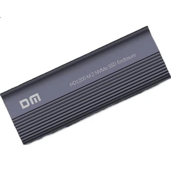 Внешний корпус для жесткого диска DM M.2 NVMe, интерфейс Type-C 3.2, твердотельный накопитель SSD, внешний корпус для ноутбука M2 из алюминиевого сплава, HD1200