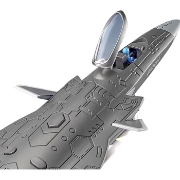 Модель истребителя Chiyumoxing J-20, реалистичный самолет-невидимка, детская игрушка, модель самолета из сплава, подарок на военную тематику для мальчиков.