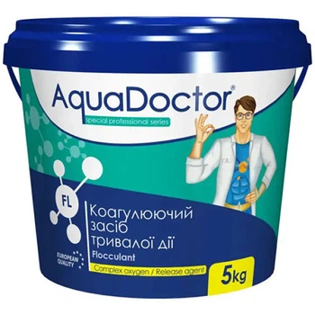 Коагулянт для бассейна AquaDoctor FL-5, осветляет воду, в гранулах, 5 кг (FL-5-INT)