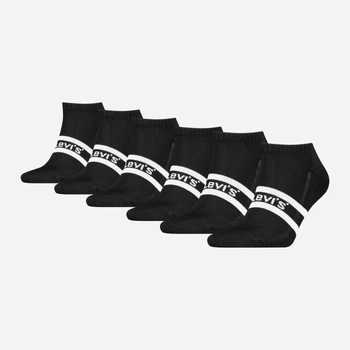 Набор мужских носков коротких Levi`s 148783775 One Size 6 пар Черный (1159863306)