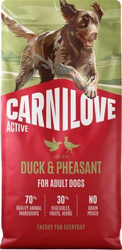 Сухий корм для собак Carnilove Active Adult з качкою та фазаном