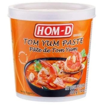 Соус Том-Ям рідкий Hom-D Tom Yum Paste Хом-Д Паста приправа для супу та маринадів Гостра Стакан 400г