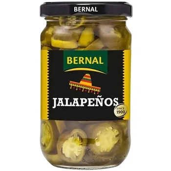 Перець Мексиканський маринований Bernal Encurtidos Jalapenos Бернал Халапеньо Гострий в розсолі Зелений Банка 300г