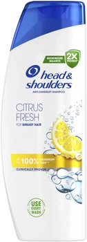 Шампунь проти Лупи Head&Shoulders Anti-Dandruff Shampoo Citrus Fresh Microbiome Хедн Шолдерс для жирного волосся Цитрус 400мл