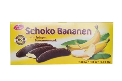 Цукерки Банан в шоколаді Sir Charles Schoko Bananen mit Feinem Bananenmark Сір Чарльз з тонким Банановим суфле 300г