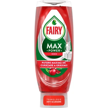 Гель для миття Посуду Fairy Max Power Rodie Фейрі ефективний Антижир технологія Антирозлив Гранат 730мл