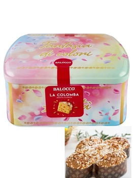 Панеттоне пасхальне Подарунок Balocco la Colomba Fantasia di Colori Ricetta Classica Балокко Фантазія Кольору з цукатами Бокс 750г