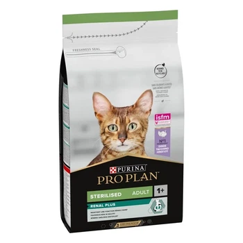 Сухий корм для стерилізованих котів Purina Pro Plan Cat Adult Sterilised Renal Plus з індичкою 3кг
