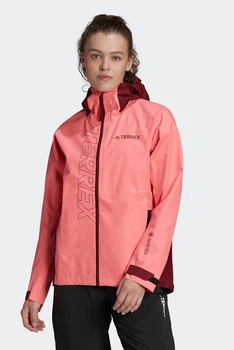 Жіноча куртка-дощовик Terrex GORE- TEX Paclite кораловий 4XL