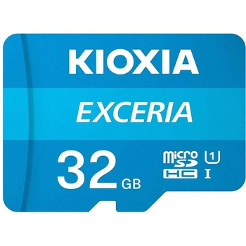 Карта памяти Kioxia microSDHC Exceria 32GB Class 10 UHS-I U1 V10 + SD Adapter (LMEX1L032GG2) [163982]