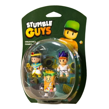 Набор фигурок Stumble Guys 3 шт Сенсей Файерфист Клеопатра Киллер