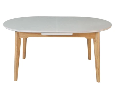 Стол ALBERTO CERAMIC 160(200)*90 бежевый мат/дерево