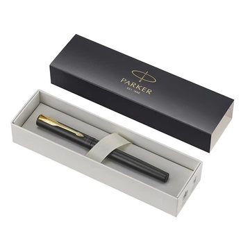 Перьевая ручка PARKER Classic Vector XL Black Gold Clip для бизнеса, офиса, учебы и подписи.