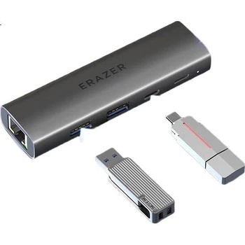 Док-станция расширения Lenovo Yinengzhe Type-C, адаптер Gigabit Ethernet, сетевой кабель-конвертер, разветвитель, универсальный USB-адаптер для компьютеров, ноутбуков и настольных компьютеров Lenovo.