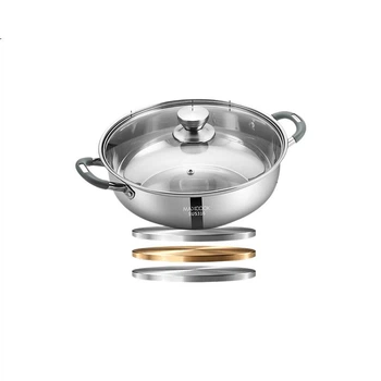 Кастрюля MAXCOOK MCT1969 нержавеющая сталь 316, 28 см