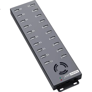Хаб-концентратор USB 2.0 SIPOLAR A-805p, 20 портів, промисловий, блок живлення 120 Вт, 3 м