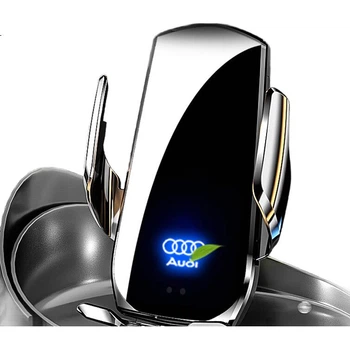 Автомобільний тримач для телефону Zhicheng для Audi Q5L/A5/A4L, автоматичний датчик бездротової зарядки з екраном навігації