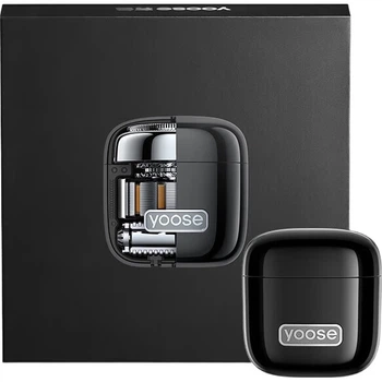 Электробритва Yoose D1-T 2 в 1 с триммером для носа, портативная, черная