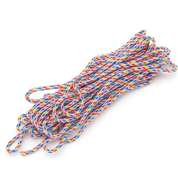 Шнур Paracord для плетіння 2мм 5м смугастий різнобарвний (79624383)