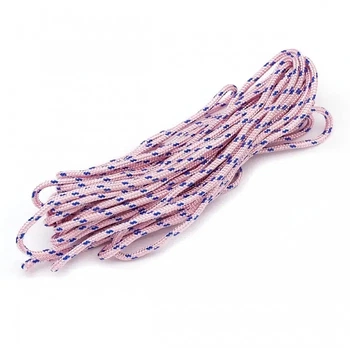 Шнур Paracord для плетіння 2мм 5м смугастий рожевий (79624373)