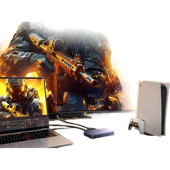 Карта захвата видео UGREEN HDMI, 4K 60 Гц HD RGB24, совместима с Switch 2/PS5, камерами Nikon, Sony, Canon, смартфонами, планшетами iPad, для прямых трансляций и записи игр.