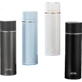 Термокружка THERMOS с интеллектуальным подогревом, высококачественная, большой объем 450 мл, с дисплеем температуры, для мужчин и женщин, модель TEEB-450S BL.