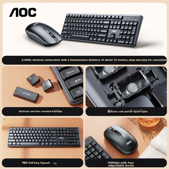 Комплект проводной AOC GKM410 USB Black