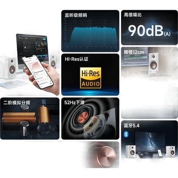 Колонка Bluetooth EDIFIER MR3BT 2.0 HIFI, для ПК та ТВ, настільна, чорна