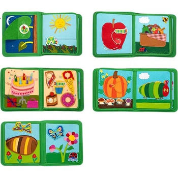 Книжка-игрушка «Голодная гусеница» тканевая детская, 1-6 лет