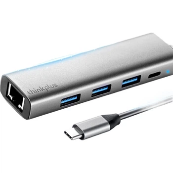 Адаптер ThinkPad Lenovo Type-C для Ethernet RJ45 Gigabit Network Port Converter USB-C Hub Splitter Розширювальний кабель для ноутбука Док-станція LRC3