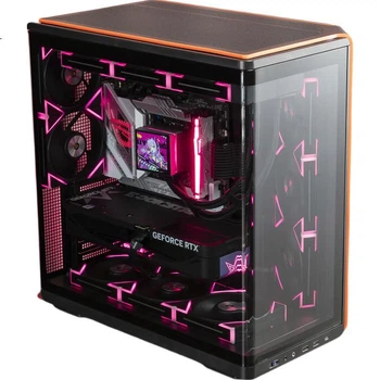 Aigo Starlight S12 чорний, з одним ARGB світловим ефектом та захистом від листя, синхронізація світла 5V 3-контактний, магнітний вентилятор 12 см у корпусі з будівельними блоками