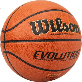 Баскетбольный мяч Wilson Evolution, та же модель, что и популярный Player, из ультраволоконного полиуретана, для профессиональных соревнований в помещении, размер 6.