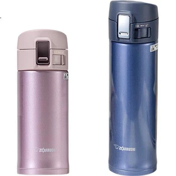 Термос ZO JIRUSHI из нержавеющей стали с пружинной крышкой, для мужчин и женщин, большая вместительная импортная бутылка для воды, стильный рождественский подарок KZ48