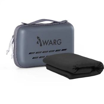 Полотенце из микрофибры быстросохнущее Warg Soft 50x100 cm туристическое черное