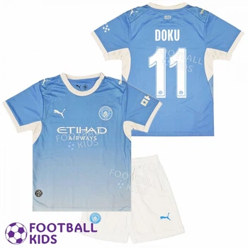 Футбольна форма для дітей Manchester City DOKU 11 Манчестер Сіті 2026-2027 Home 135-145 см (set4781-138244-4)
