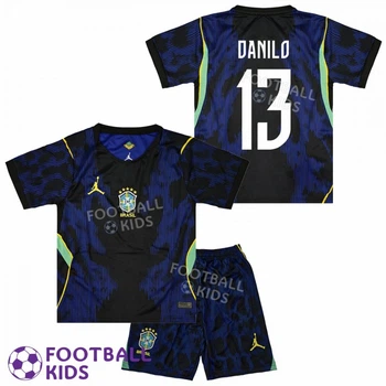 Футбольная форма для детей DANILO 13 сборной Бразилии 2026 Away Brazil FIFA World Cup 125-135 см (set4752-137248-4)